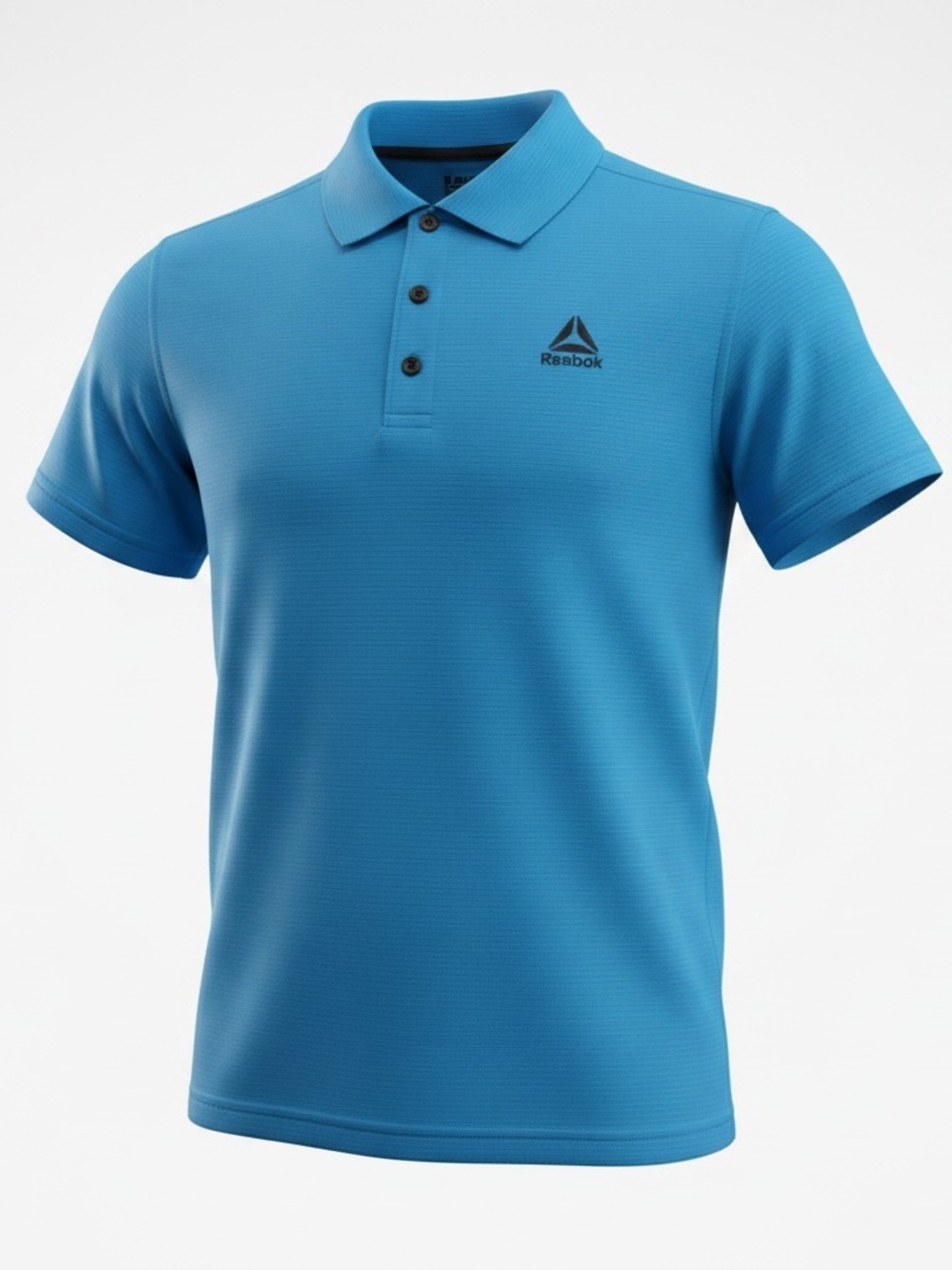 Reebok Turquoise Blue Polo Shirt kid with Logo New with Tags